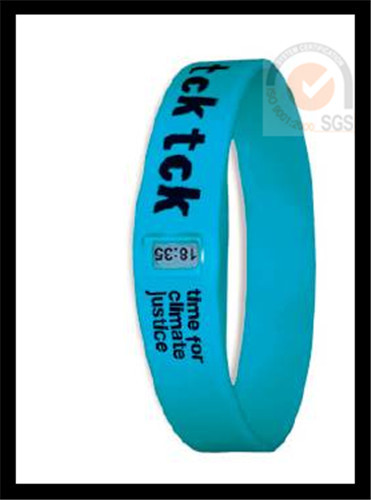Promo Sport Color Silicone & Rubber Wist Band With Printed