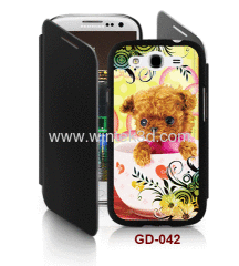 Dog picture Samsung Galaxy Grand DUOS(i9082) 3d case with cover,pc case rubber coated,with 3d picture