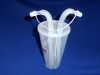 plastic double straw cups