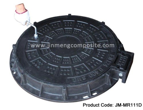 EN124 D400 C/O700mm Composite Manhole Cover with hinge