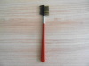 Eco-friendly Red wooden handle High Quality Eye brow Brush and Comb