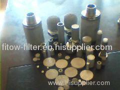 stainless steel/bronze/titanium powder sintered filter/muffler