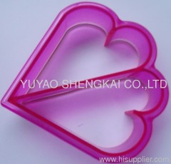 plastic sandwish crust cutters or cake moulds