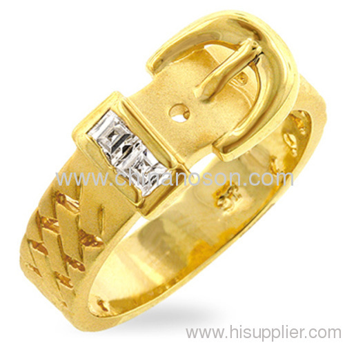 Zircon fashion jewellery belt ring for women