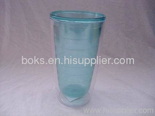 durable plastic double-wall cup