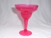 red fashionable plastic martini cups