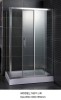 square sliding shower enclosure