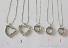 2013 New Pave Rhinestone Crystal Heart Shape Floating Charm Locket