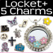 Floating Charm Locket Necklace