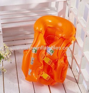 PVC inflatable kid swim vest