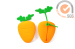 Carrotfantasy Silicone Key case & key bab in Carrot shape