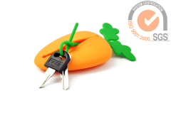 Colorful Silicone carrot Key case & key bags in Promo