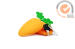 Carrotfantasy Silicone Key case & key bab in Carrot shape