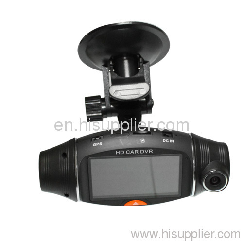 2.7'' Dual Camera VGA Car DVR with GPS&G-Sensor