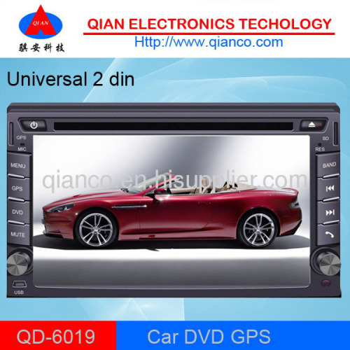 Universal 2 din car DVD player with 6.2TFT