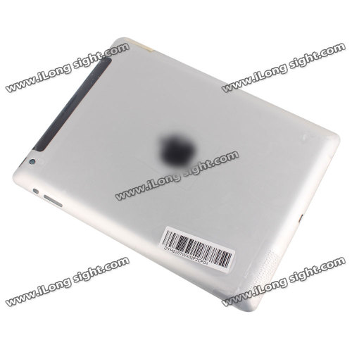 New Silver Metal Smart Back Cover For iPad 4