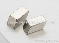 Precision magnet Neodymium Iron Boron rhomboid shape permanent magnets Nickel plated