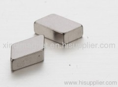 Precision magnet Neodymium Iron Boron rhomboid shape permanent magnets Nickel plated