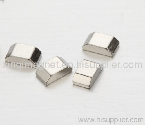 Ndfeb special trapezium rare earth magnets with Nickel Coating