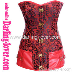 Sexy Red Leather Exclusive Corset
