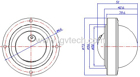 New Bus CCTV Camera with 12pcs LED,600tvl/700tvl Optional