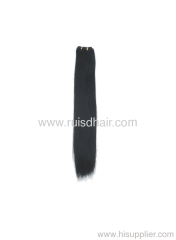 machined made remy human hair weft