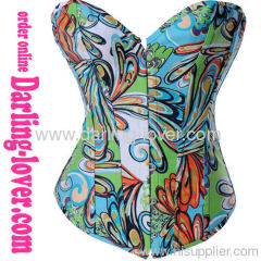 New Blue Mini Print Corset