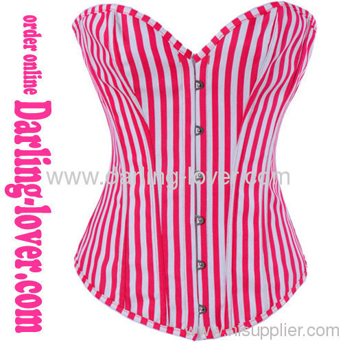 New Red Stripe Corset