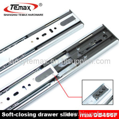 Full extension soft close drawer slides for furniture use