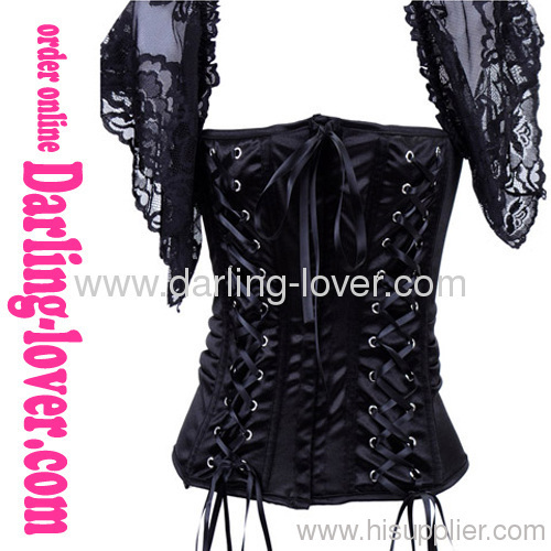 New Sexy Lace-up Black Corset