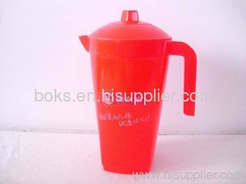 red plastic cold water pitchers