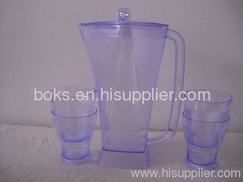 transparent 5packs plastic cup sets