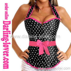 New Sexy Dot Strip Corset