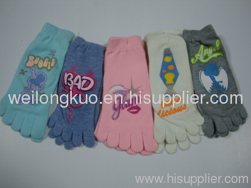 children toe socks short