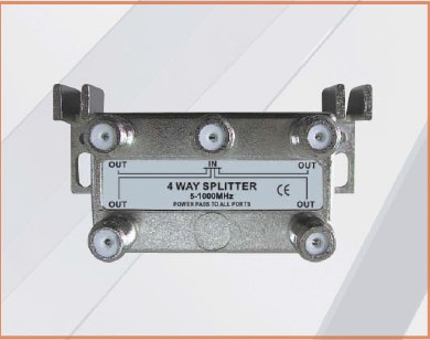 5-1000MHZ LOTTECK 33-1G4W-N/B 4-WAY SPLITTER