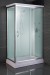 Sliding shower room glass wall