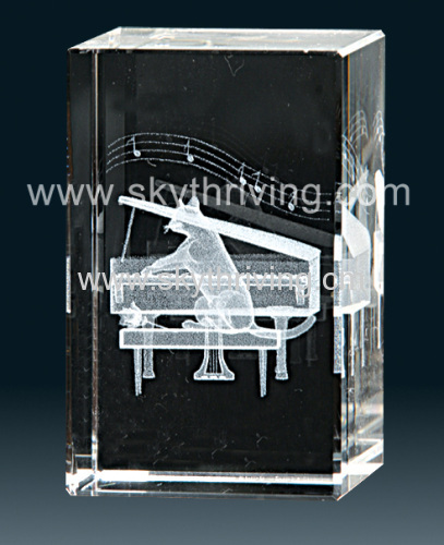 3D crystal laser engraving