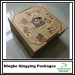 Square kraft paper rigid gift boxes with two layer