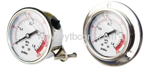 50mm small pressure gauge,back connector