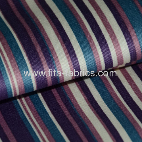 Printed Cotton Spandex Sateen