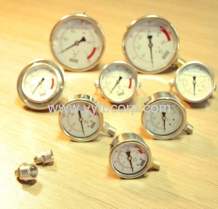 good quality bottom connector pressure gauge