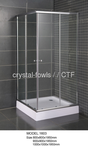 sliding shower enclosure square shape