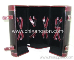 Vintage PU leather gift wine box