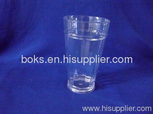 transparent plastic drinking cup