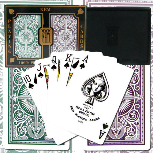 Kem 100% Plastic Playing Marked Cards for Poker Analyzer