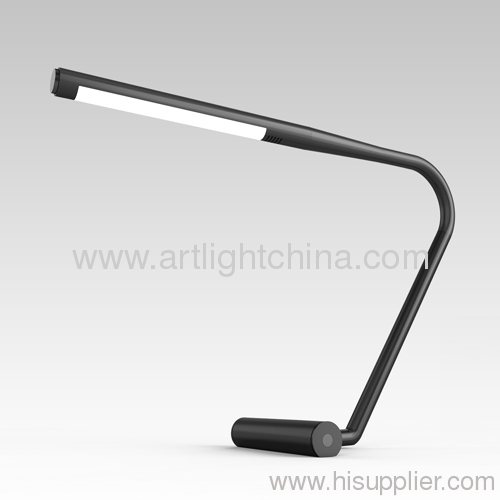 Captivating LED Table Lamp. Grey and Black