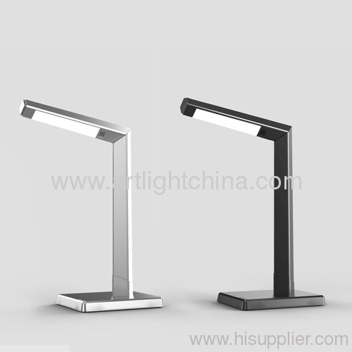 Metallic Silver Led Office Decorative Lamp