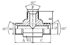 HYDRAULIC ADAPTER TEE FITTING ELBOW PIPE FITTING