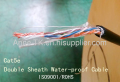 cat5e four double sheath water-proof data cable