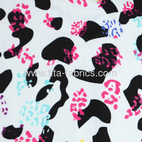 Colorful Zebra Printed Twill Fabric